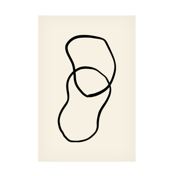 Canvas Wall Art - Pictufy Studio 'Shape 02' Wall Art for Living Room, Bedroom, or Office Décor by Trademark Fine Art - 12 x 19 Inches