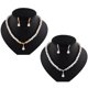 thumbnail image 1 of 2 juegos de joyas de pendientes de collar de de cristal chapado en oro / plata para mujer Salvador collar y pendientes, 1 of 10