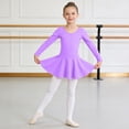 thumbnail image 2 of Bigetiay Girls Long Sleeve Ballet Dress, Dancewear Performance Leotard for Ages 3–12, Size 10-11 Years, 2 of 4