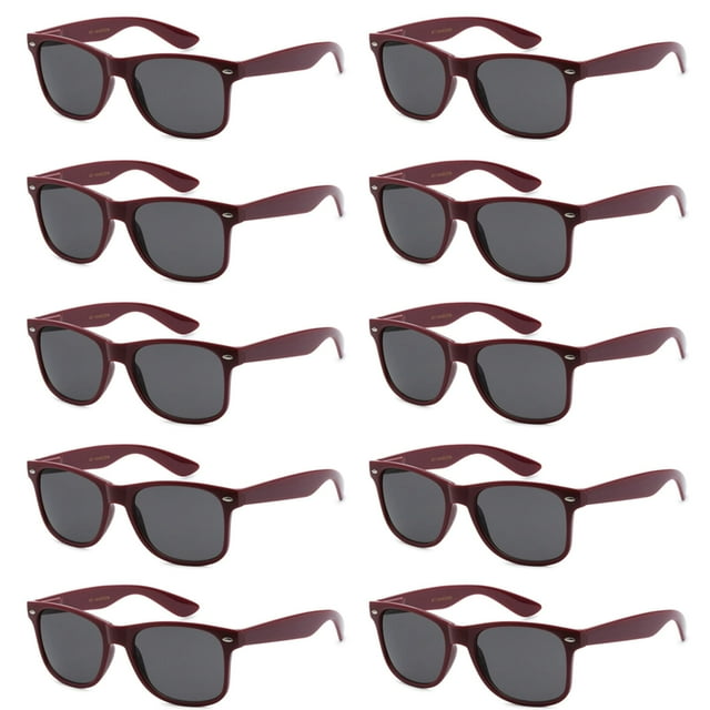 Paquete de 10 Anteojos de Sol Estilo Retro 80's Got Shades 100% UV Unisex