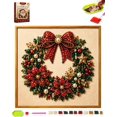 thumbnail image 2 of DIY Christmas Pearl Diamond Painting Art Kit with Frame, Diamond Painting Kits for Adults, Framed Gemstone Diamond Art Dots Painting Craft, 2 of 8