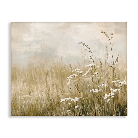 Stupell Industries Farmhouse Baby's Breath in Meadow Canvas Art, 20 x 16, by Petals Prints Design