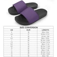 thumbnail image 2 of GZHJMY Stylish Slides for Women Men, Purple Solid Color Soft Flexible Slip-on Sandals Slippers, 2 of 7