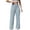 Light Blue, variant on AGKIZG Women Solid Color Corduroy Sweatpants with Pockets Elastic Waist Soft able Casual Daily Wear Long Trousers