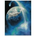 thumbnail image 2 of World Rug Gallery Galaxy Collection Adventure Earth Indoor/Outdoor Area Rug - Blue 6'6"X9', 2 of 9