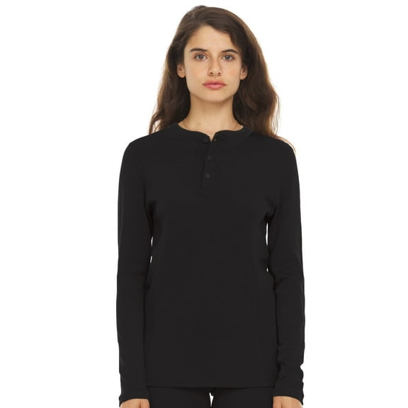 Women's 100% Merino Wool Henley - Midweight
