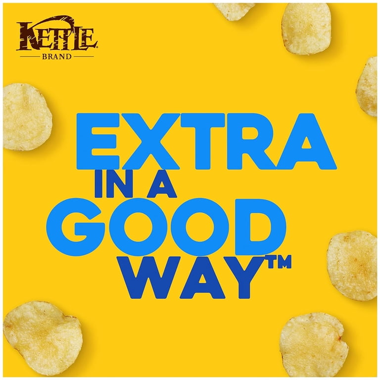 Kettle Brand Sea Salt Potato Chips - 5 Ounce Bags (Pack Of 15), Kettle Cooked, 3 Simple Ingredients