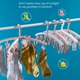 thumbnail image 4 of Foldable Drying Rack with 12 Clips for Drying Socks Lingerie Baby Clothes Drying Towels Rotatable Sock Drying Rackwhite, 4 of 4