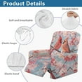 thumbnail image 5 of HELLHERO Cardinal Print Recliner Couch Covers Cherry Blossom Print Lazy Boy Recliner Covers That Stay in Place Dust-proof Fitted Couch Cover for Reclining Couches, 5 of 8
