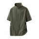 thumbnail image 1 of Ceisia Men's Solid Color Half-Zip Stand Collar Short Sleeve Top, Loose Fitness Shirt with Pockets for Men Army Green L Gifts, 1 of 3