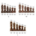 thumbnail image 3 of 32 Pcs Wooden Chess Pieces Portable International Chess Pieces Tournament Chess Figures Hand Carved Chessmen, 3 of 8