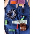 thumbnail image 2 of Child Fidget Apron for sensory fun, stimulation apron, tactile, washable, 2 of 3