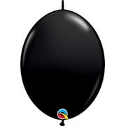 Qualatex - 6 QuickLink Onyx Black Latex Balloons (50ct)