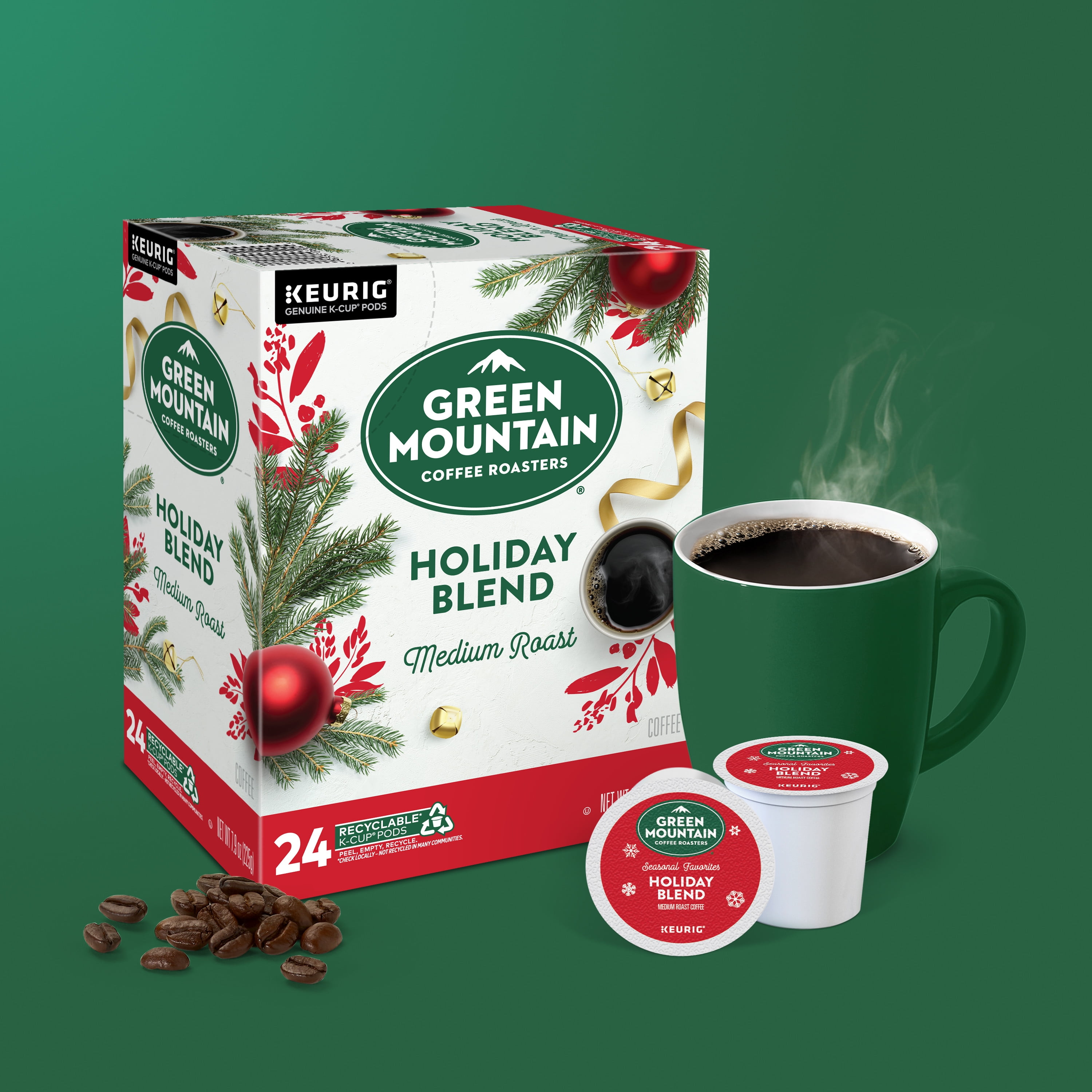 Green Mountain Coffee Roasters Holiday Blend Medium Roast K Cup