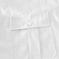thumbnail image 5 of YODETEY Men’s Button Down Front Shirt with Pocket, Casual Short Sleeve Front Shirt for Mens,Big and Tall White,Size S-3XL, 5 of 9