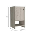 thumbnail image 3 of FM FURNITURE Chariot Modern Metal Free Standing Vanity Cabinet in Light Gray, 3 of 8