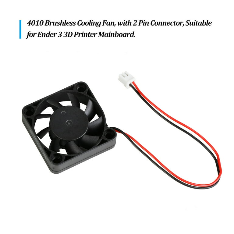 Creality 3D 40 * 40 * 10mm Brushless Cooling Fan with Ball Bearing 2Pin Connector 3D Printer DIY Mainboard -