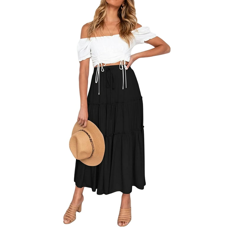 Layered flowy skirt hot sale