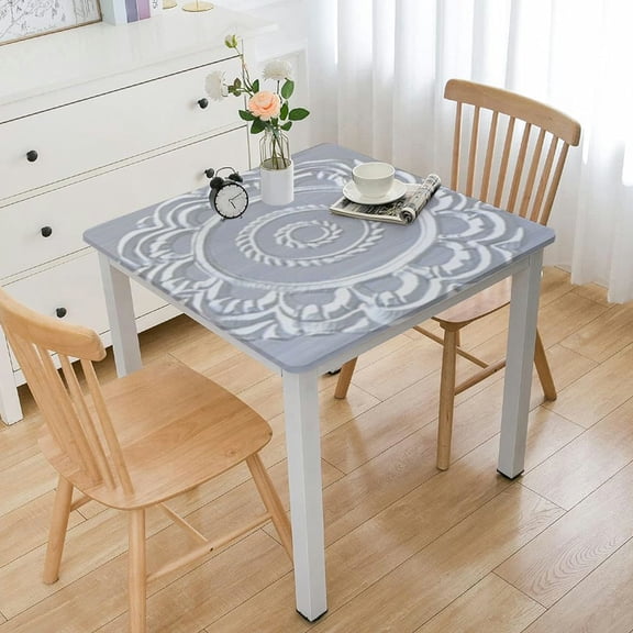 HAOXIT Table Cloth Rectangle Table Vinyl Tablecloth Wipeable Oilcloth Tablecloths for Dining Table Cover 36*36