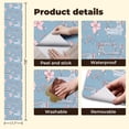 thumbnail image 5 of Peel and Stick Wallpaper Vintage Sewing Machine Shop blue Pink Wall Mural 17.7in x 9.8ft Self Adhesive Removable Wall Paper Renter Friendly Wallpaper for Girls Bedroom Nursery Livingroom, 5 of 8