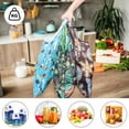 thumbnail image 4 of Fkszll Large Shopping Bags, 8 Pack Reusable Foldable Grocery Bags with Handle, Washable Polyester Tote Bags Eco-Friendly, for Outdoor Travel Groceries Storage, 4 of 8