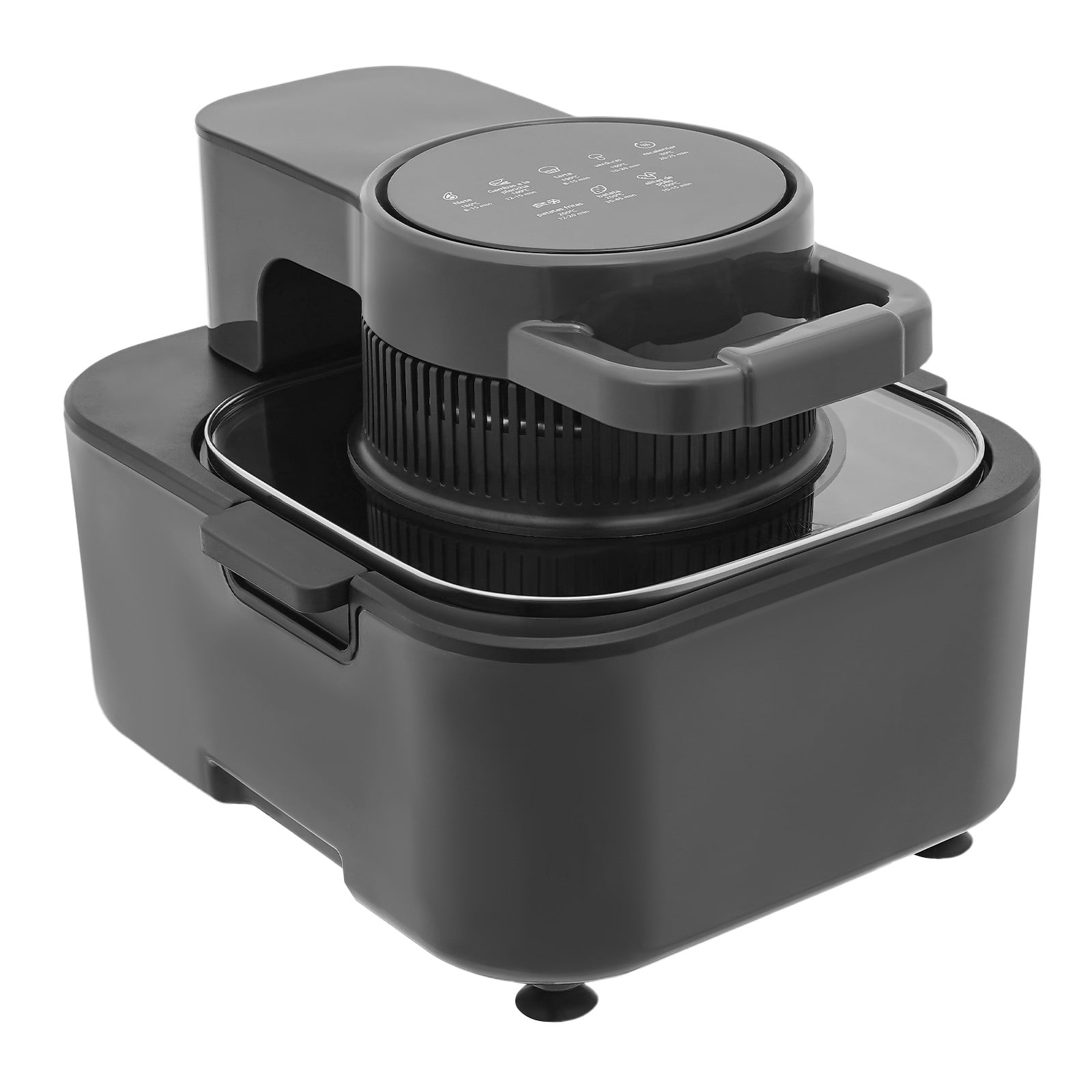 DUYIWAA 9L Air Fryer LCD Display Digital Countertop Air Fryer Pot 90-200 ℃ Adjustable 1350W 110V