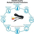 thumbnail image 3 of K-MAINS A/V Audio Video TV Cable/Cord/Lead Replacement for PET721 d 98 Portable DVD Player, 3 of 5