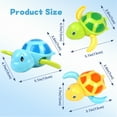 thumbnail image 4 of Syenll Baby Bath Toys, 3 Pack Swimming Turtle Bath Toys for Toddlers, Bathtub Wind up Water Toy for 1 2 3 4 5 Year Old Child Kids, 4 of 8