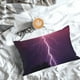 thumbnail image 5 of Balery Thunderstorm Violet Purple Funda de Cojín Estampada, Regalos para Mujeres, Regalos de Amor para Ella, Regalos para Novia o Esposa, Funda de Almohada-20"x30", 5 of 6