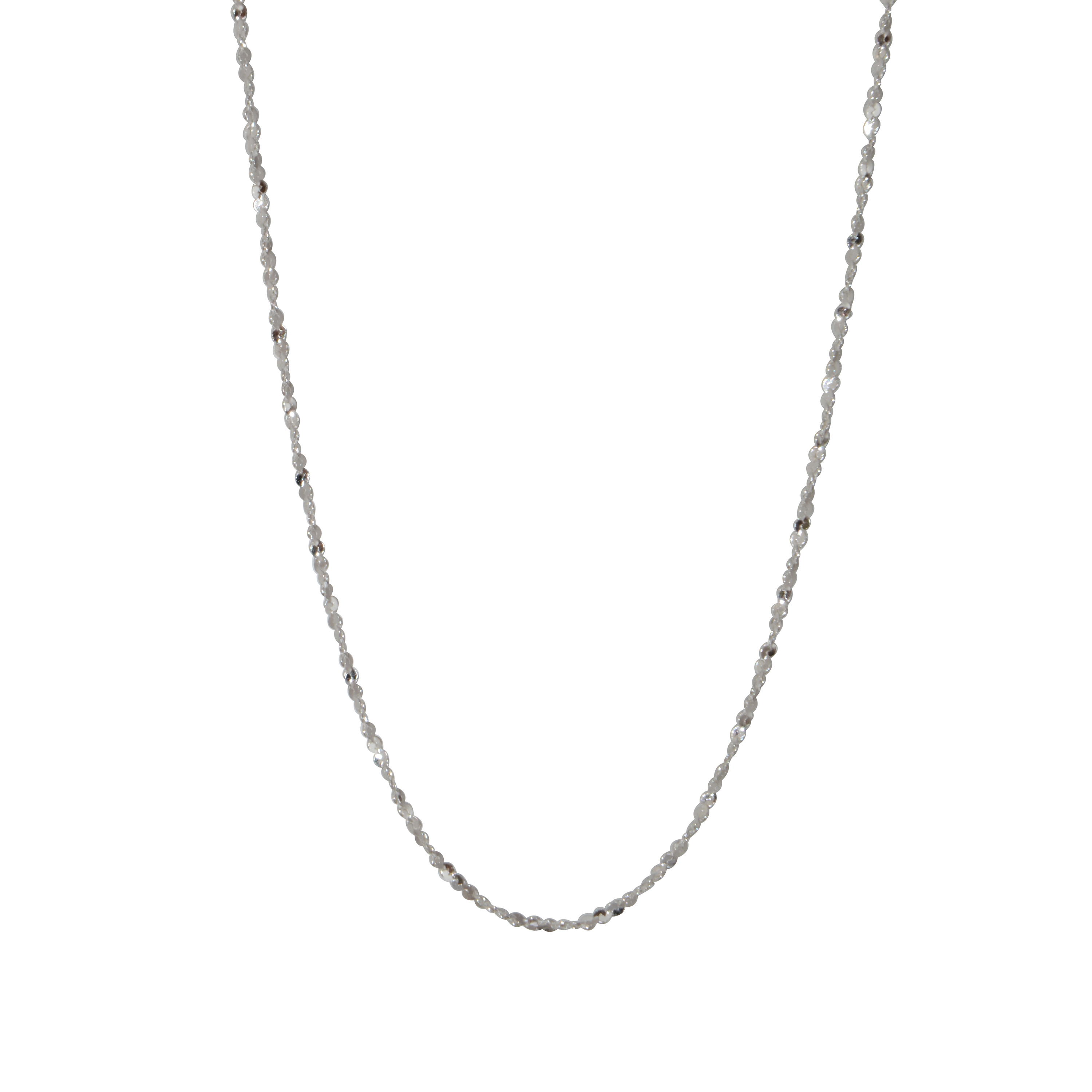 Brilliance Fine Jewelry Sterlin Silver Serpentina Necklace, 20" length