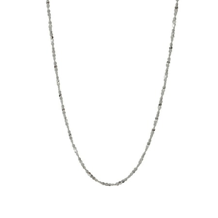 Brilliance Fine Jewelry Sterlin Silver Serpentina Necklace, 20" length