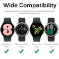 thumbnail image 4 of ALMNVO No Gaps Band for Samsung Galaxy Watch 4 44mm 40mm Wristband Belt Sport Silicone Bracelet Galaxy Watch 4 Classic 46mm 42mm Strap -black white, 4 of 7