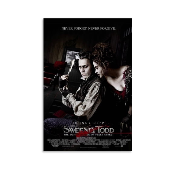Sweeney Todd Movie Poster Painting On Canvas Wall Art Poster Scroll Picture Print Living Room Walls Decor Home Posters