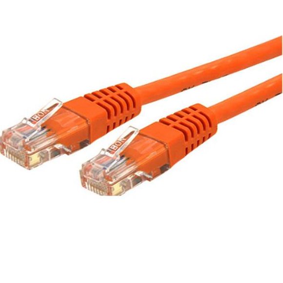 35 ft. Cat6 Molded RJ45 UTP Gigabit Patch Cable, Orange