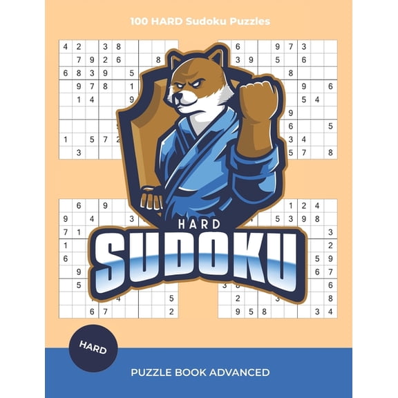 Sudoku Puzzle Book Advanced : 100 Large Print Difficult Sudoku Puzzles For Adults and Seniors With Solutions (vol.2) (Paperback)