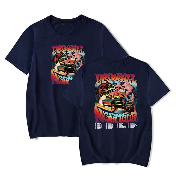 Wyatt Flores Playera Unisex Cuello Redondo Manga Corta Casual Gira Conducir Toda la Noche 2026