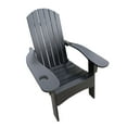 thumbnail image 4 of Adirondack Chair, Outdoor Patio Chair with Armrests, Folding Weather Resistant Lawn Chair Camping Chair, Wood Reclining Fire Pit Chair for Deck Backyard Pool Backyard, Black, 4 of 6