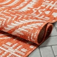 thumbnail image 6 of Well Woven Indoor/Outdoor 2'7" x 9'10" Khalo Burnt Orange Modern Tribal Runner Rug, 6 of 8