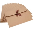 thumbnail image 1 of Caja de sobres Kraft con cinta, rectángulo texturizado de cartón de Color sólido, 10 Uds., 1 of 5