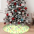 thumbnail image 7 of Lsque Pikmin Print Christmas Tree Skirt, Tree Skirt with Ties or Velcro, Perfect for Holiday Decorations, Halloween, and New Year-30", 7 of 7