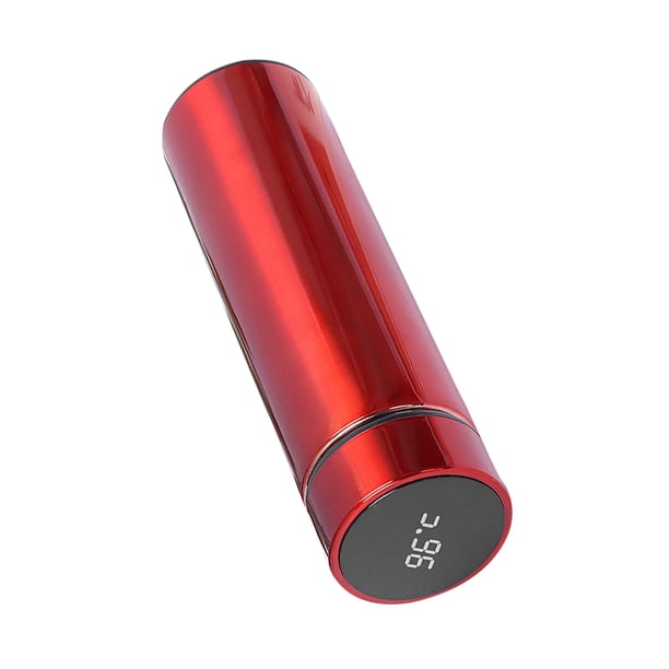 Bewildely Frascos de vacío Botella para beber Jarra de agua Multicolor Gran capacidad Mano de obra fina Comodidad Pantalla LED Suministros para el hogar Cocina y Comedor Rojo Bewildely HA006185-03B
