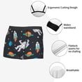 thumbnail image 3 of Yiaed Space Print Men's Soft Cotton Boxer Shorts Breathable Boxers Underwear Moisture-Wicking Underwear Stretch Boxer Briefs for Man-X-Large, 3 of 5