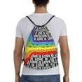 thumbnail image 2 of ZNDUO Gym Drawstring Bag, LGBT Rainbow Heart Love Pattern Men and Women Fitness Drawstring Backpack Swimming Bags, Small, 2 of 8