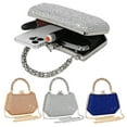 thumbnail image 2 of Sophisticated Rhinestones Embellished Evening Bag Spacious Interior Handbag For Essential For Fashionable Women, 2 of 9