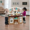 Step2 Lifestyle Custom Play Kitchen with 20 Piece Accessory Play Set in Multicolor