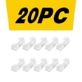 thumbnail image 1 of LSLJS Pince de Fixation Auto-Adhésive Blanche 20 Pcs pour Câble de Bureau, Little Clip, 1 of 1