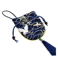 thumbnail image 1 of QualitChoice Sachet Bag Traditional Chinese Style Delicate Bags with Tassel Retro Pouch Pendant Printing Pattern Party Favor Ornament Red Type 1 Dark Blue Type 3, 1 of 6