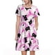 thumbnail image 1 of Balery Pink Girl Halloween Vestidos sueltos de manga corta para mujer, vestidos de verano 2025, vestidos casuales de corte A con vuelo., 1 of 6