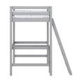 thumbnail image 6 of NE Kids Caspain Twin Wood Loft Bed with Desk in Gray, 6 of 13