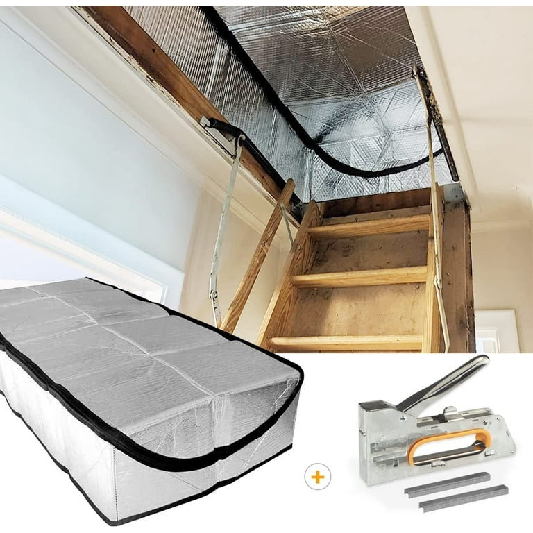 Ajure Attic Stairs Insulation Cover with Front Screen, Autumn